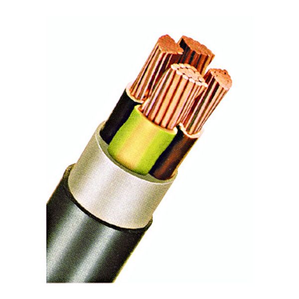 PVC Insulated Heavy Current Cable 0,6/1kV NYY-O 3x25rm bk image 1