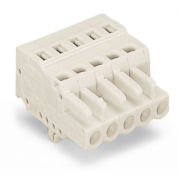 1-conductor female connector CAGE CLAMP® 2.5 mm² light gray image 3