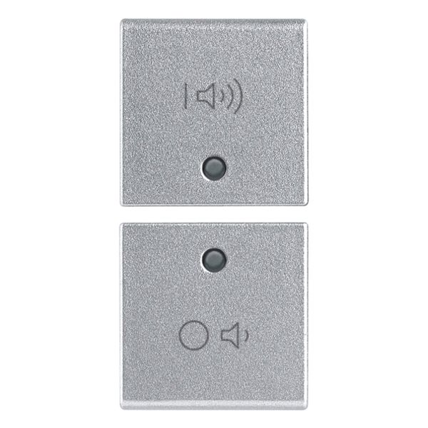 2 half buttons 1M ON/OFF vol.symb.Silver image 1