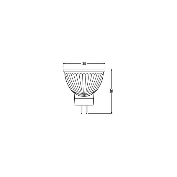 PARATHOM® DIM MR11 35 36° 4.5 W/2700K GU4 image 1