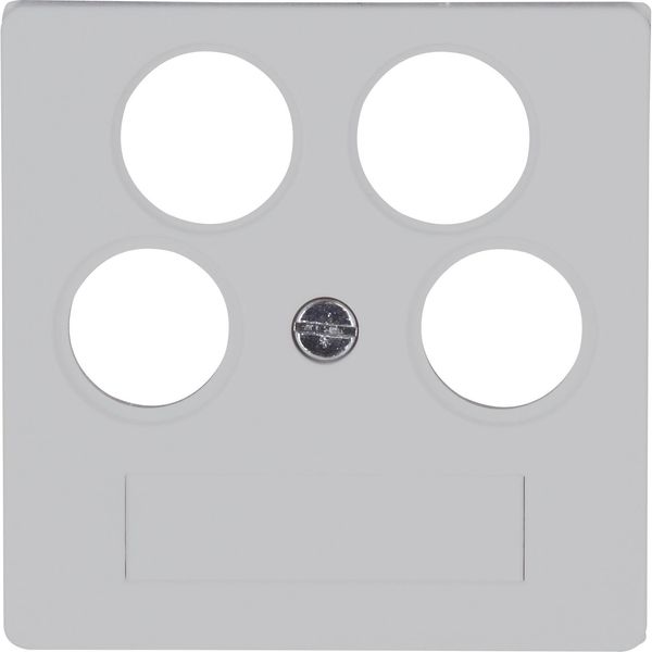 HK07 - Antennen-Abdeckung TV/RV/2x SAT, Farbe: grau matt image 1