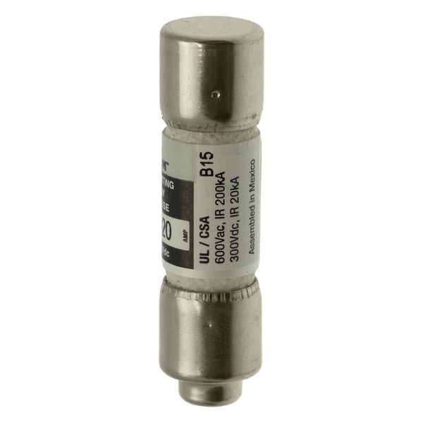 Fuse-link, LV, 20 A, AC 600 V, 10 x 38 mm, 13⁄32 x 1-1⁄2 inch, CC, UL, time-delay, rejection-type image 11