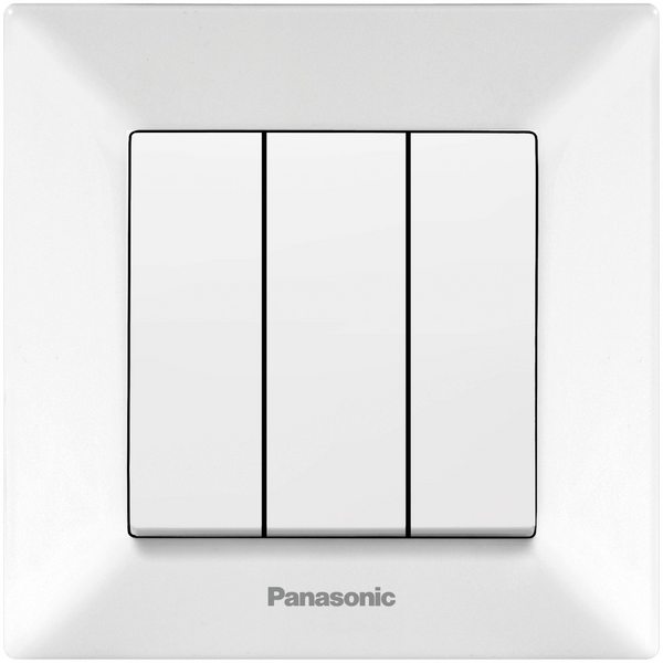 Arkedia White Three Gang Switch image 1