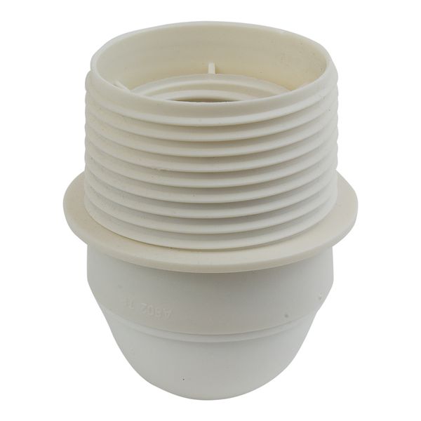 LAMPHOLDER E27 PLASTIC THREAD WHITE image 1