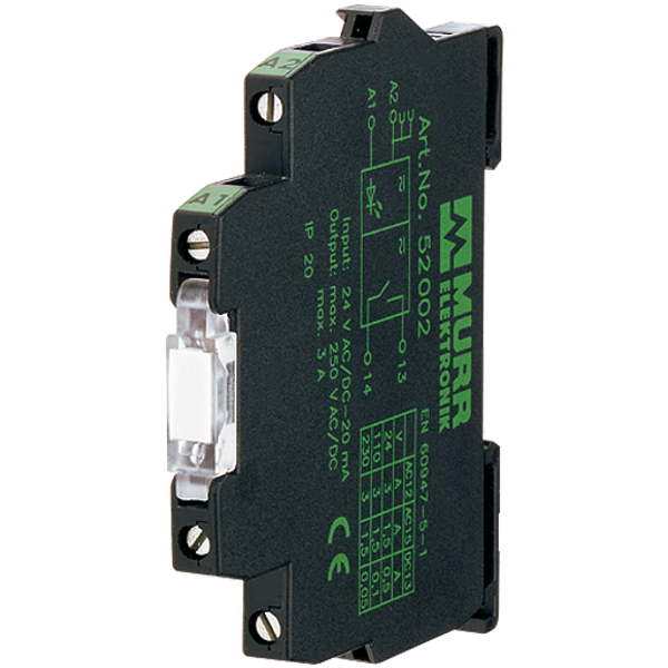 MIRO 6.2 24VDC-1S INPUT RELAY IN: 24 VDC - OUT: 250 VAC/DC / 6 A image 1