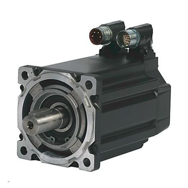 Allen-Bradley MPM-B2153E-MJ74AA Bulletin MPM - Medium-Inertia Servo Motors Product, 460 V, 2250 RPM, Multi-turn High-resolution Encoder (absolute feedback). Keyed Shaft Extension, SpeedTEC DIN Connector, Right Angle image 1