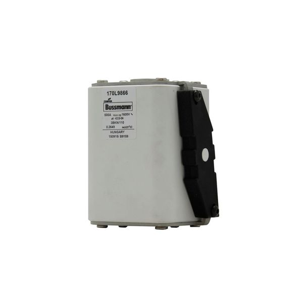 Fuse-link, high speed, 500 A, AC 1600 V, Size 3, 85 x 96 x 112 mm, aR, IEC, single indicator image 7