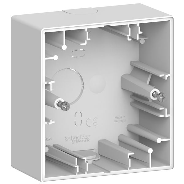 Merten System Design, surface-mounted housing, 1 gangs, lotus white image 3