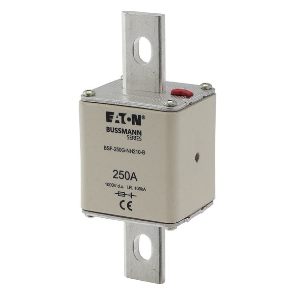 Fuse-link, high speed, 250 A, DC 1000 V, NH2, 54 x 61 x 150 mm, gBat, IEC, bolted connection image 5