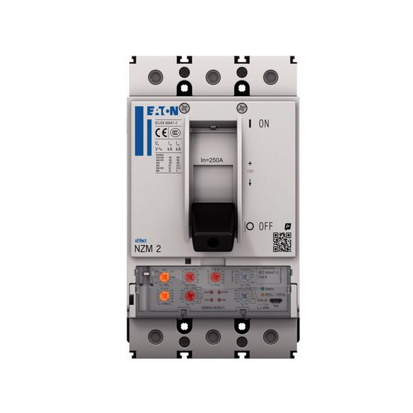 NZM2 PXR20 circuit breaker, 63A, 4p, Screw terminal, earth-fault protection image 3