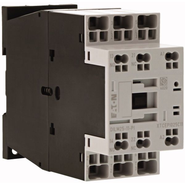 Contactor, 3 pole, 380 V 400 V 11 kW, 1 N/O, 1 NC, 24 V 50/60 Hz, AC operation, Push in terminals image 3