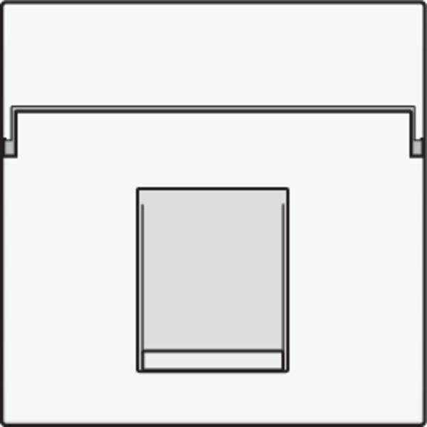 Central plate data 1x RJ, white coated image 3