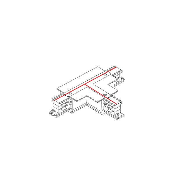 CTLS RECESSED POWER T CONNECTOR, RIGHT 2 (T-R2) WHITE image 2