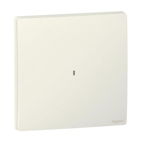 Mallia Senses - Wired light switch 1 gang with neutral - Matt White image 1