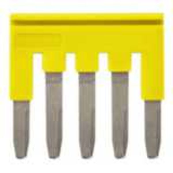 Short bar for terminal blocks 2.5 mm² push-in plus models, 5 poles, ye image 4