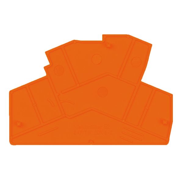 End plate (terminals), 77.81 mm x 2 mm, orange image 1