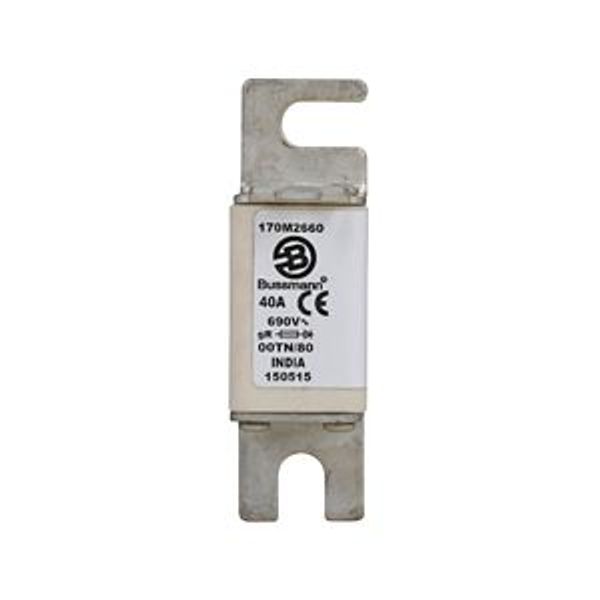 Fuse-link, high speed, 40 A, AC 690 V, DIN 00, 30 x 67 x 100 mm, gR, DIN, IEC, single indicator image 5