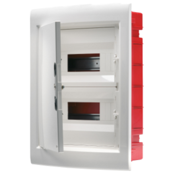 FLUSH-MOUNTING DISTRIBUTION BOARD - WITH BLANK DOOR - 24 MODULES (12X2) IP40 image 1