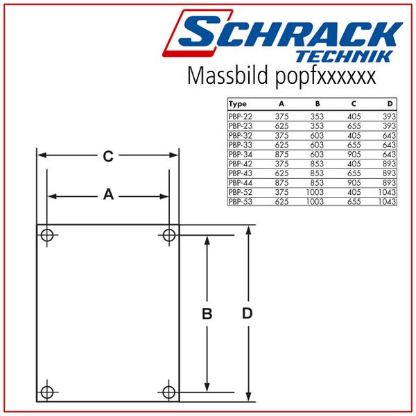 MAXIPOL Mounting plate polyester D=4mm for H=750 W=750mm image 2