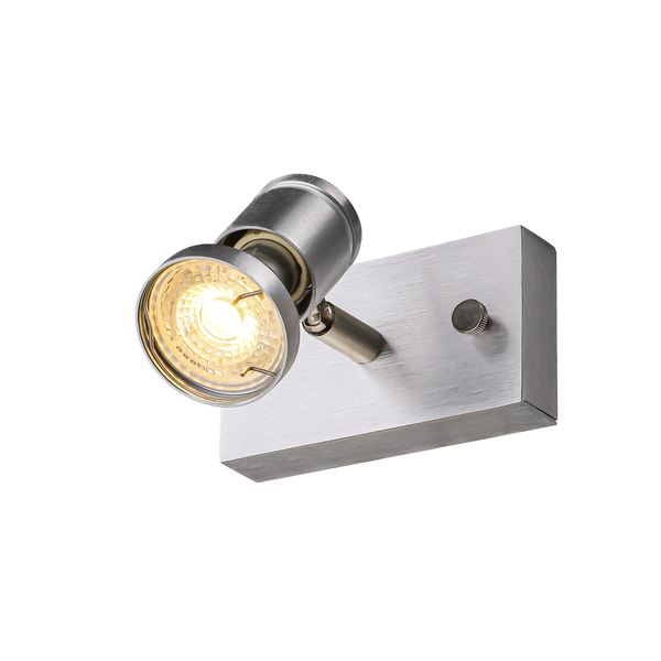 ASTO I wall- & ceiling lamp, GU10, max. 75W, brushed alu image 5