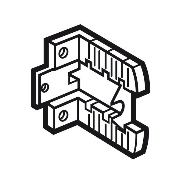 Insulating fixing support (2) XL³ 400/800 - for cabinets and enclosures image 2