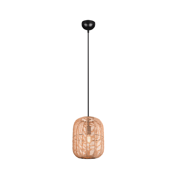 Runa pendant E27 25 cm matt black/sisal image 1