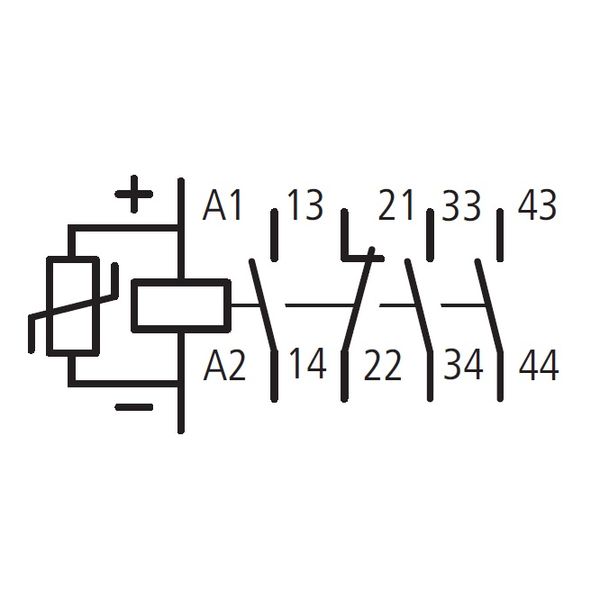 Auxiliary Contactor, 3 NO + 1 NC, coil 24VDC image 2