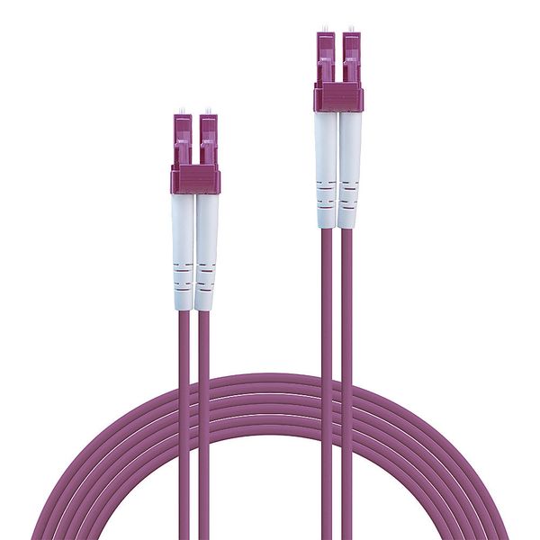 Fibre Optic Cable LC/LC OM4, 1m 50/125µm, Multimode image 2