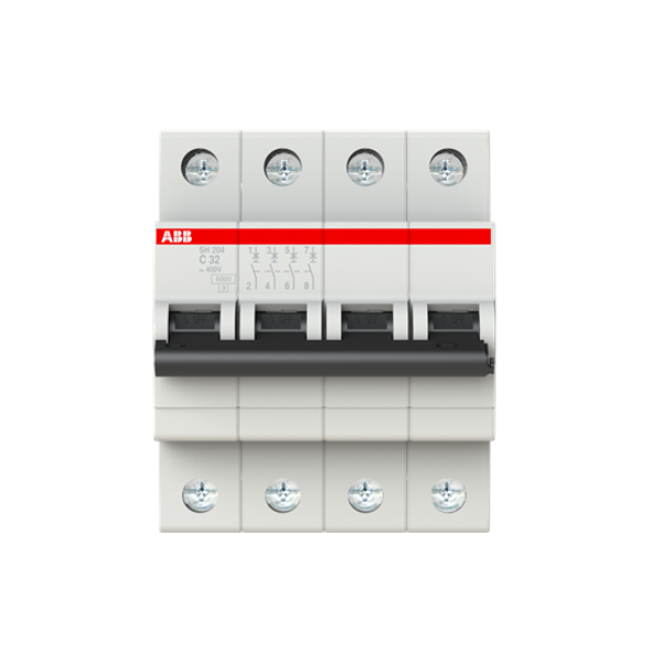 SH204-C32 Miniature Circuit Breaker - 4P - C - 32 A image 1