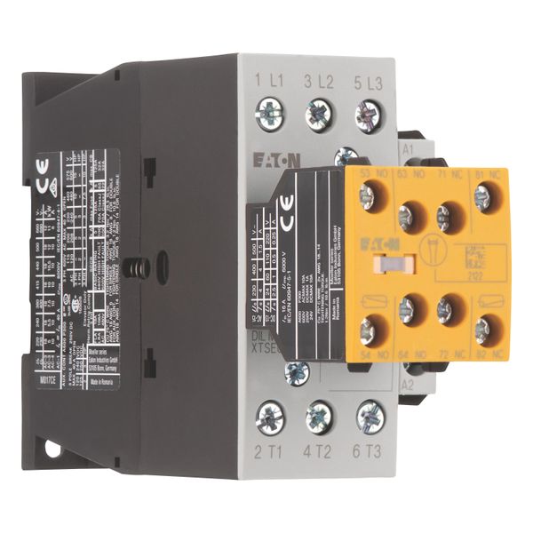 Safety contactor, 380 V 400 V: 7.5 kW, 2 N/O, 3 NC, 110 V 50 Hz, 120 V 60 Hz, AC operation, Screw terminals, With mirror contact (not for microswitche image 7