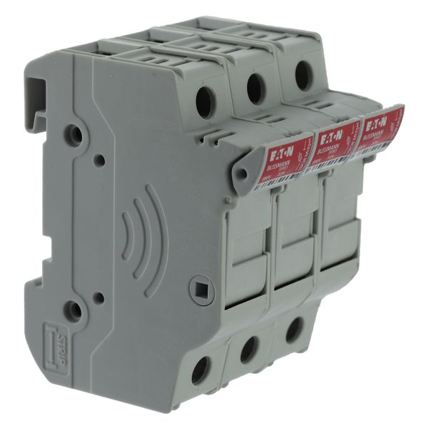 Eaton Bussmann series CHM modular fuse holder, 600 Vac, 1000 Vdc, 30A, Modular fuse holder, Three-pole, 200kA - CHM3DCU image 3