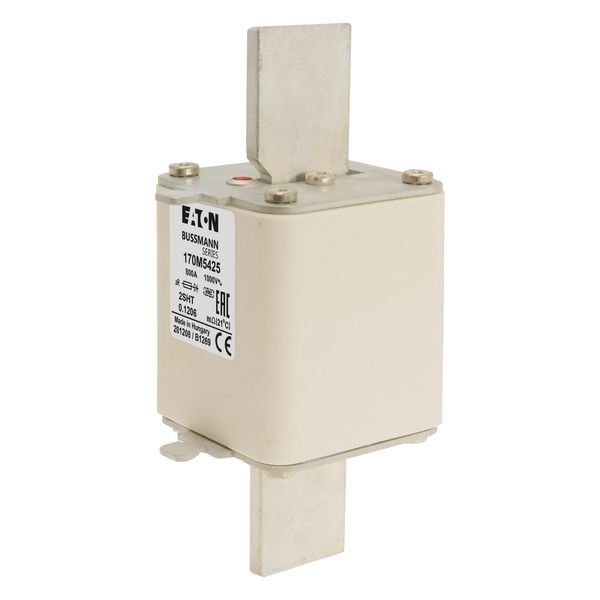 Fuse-link, high speed, 800 A, AC 1000 V, size 2, 59 x 59 x 150 mm, aR, IEC, single indicator image 18