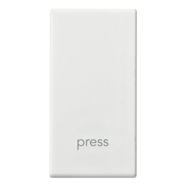 Button 1M PRESS white image 1