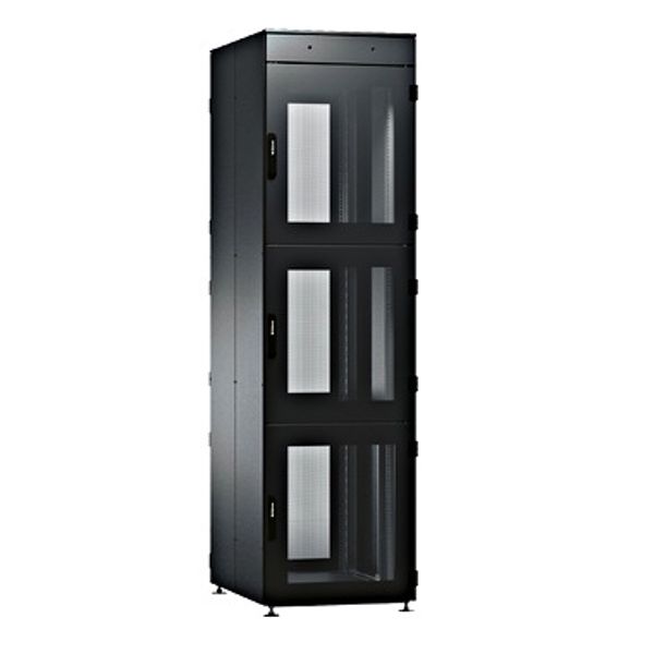 IS-1 Colocation Enclosure 2-parts 80x220x120 RAL9005 black image 1