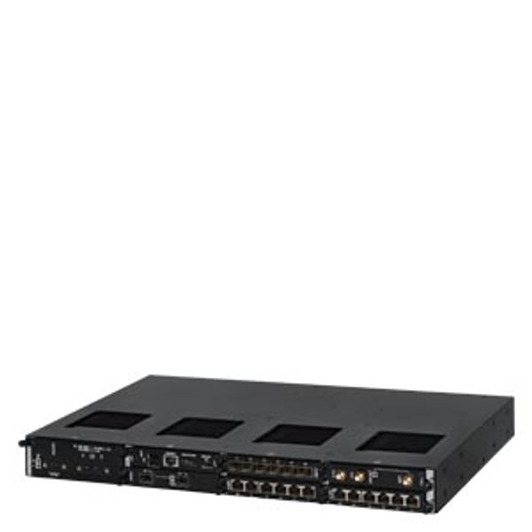 6GK6015-0DM23-0DC0-Z A03+B00+C02+D01+E14+F80+G02 The RUGGEDCOM RX1536 is a rugged, modular layer 2 switch + layer 3 router that supports 1 replaceable power supply. Field replaceable line image 1