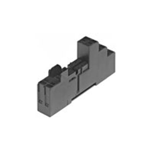 Socket with spring clamps for PCB relays with pinning 5mm image 1