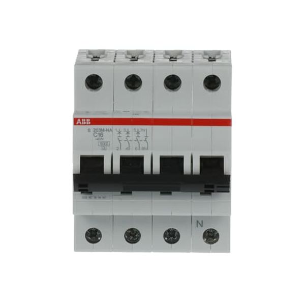 S203M-B16NA Miniature Circuit Breaker - 3+NP - B - 16 A image 2