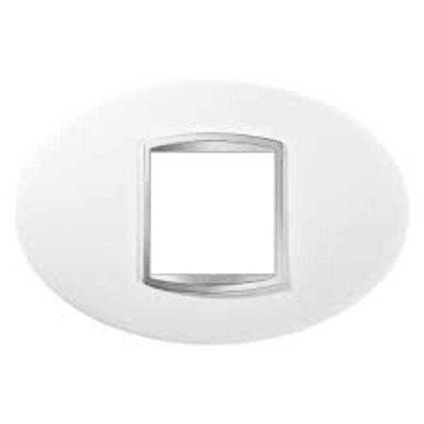 ART PLATE 2-GANG MILK WHITE GW16302TB image 1