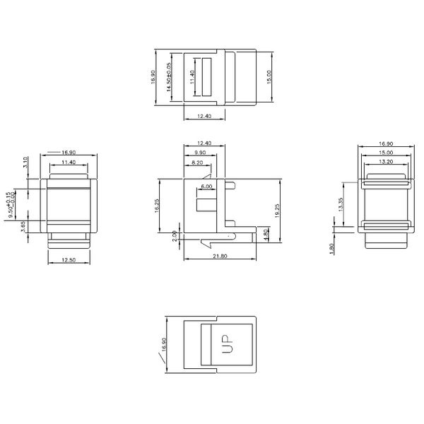 TOOLLESS LINE Coupler FO for LC-Duplex or SC-Simplex (SFA) image 2