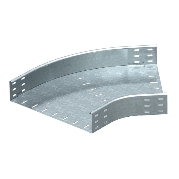 RB 45 850 FT  Bend 45°, horizontal, circular design, 85x500, Steel, St, hot-dip galvanized, DIN EN ISO 1461 image 1