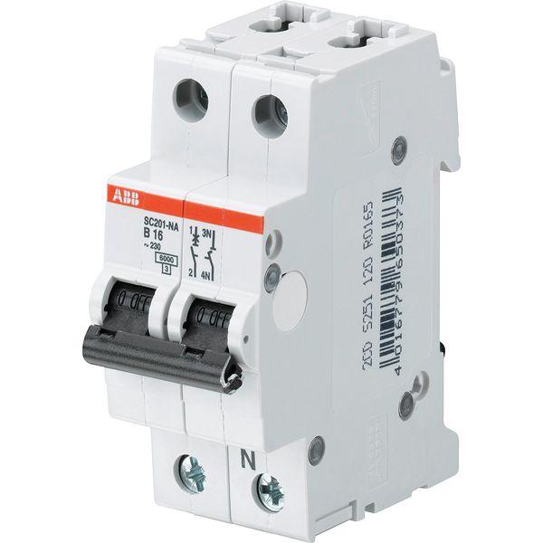 SC201-B6NA Miniature Circuit Breaker - 1+NP - B - 6 A image 1