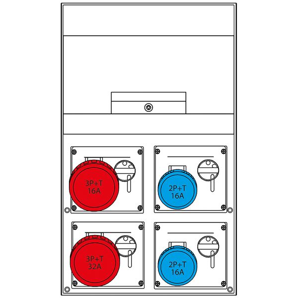 SURF.MOUNT.DISTRIBUTION ASSEMBLY DOMINO image 3