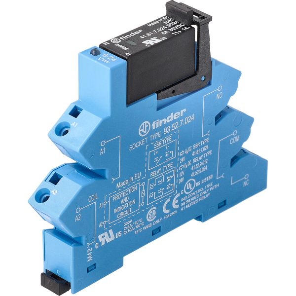 Rel. interface SSR screwless 14mm.In.24VDC 1NO Out.5A/24VDC (38.41.7.024.9024) image 7