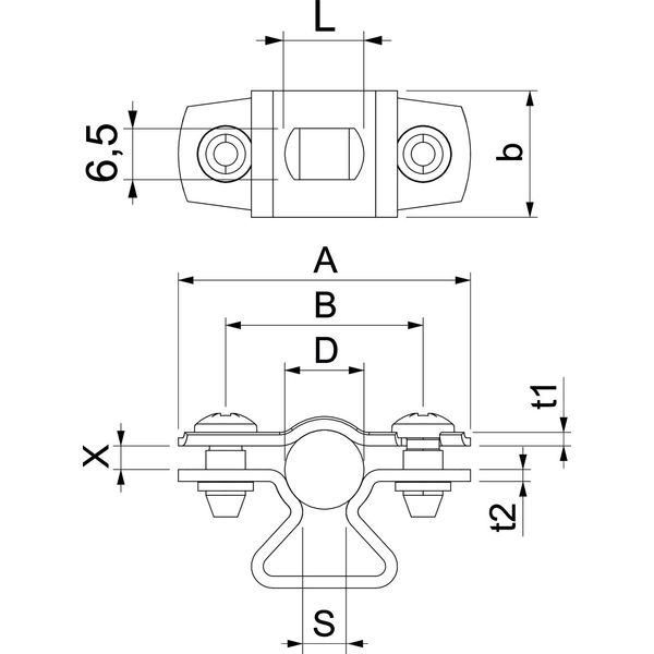 ASL 733 10 FT Distance saddle with slot 8-10mm image 2