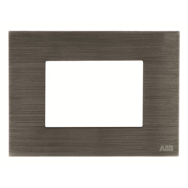 N2373.1 AL Frame - 3 modules - Metal - Polished Steel image 1