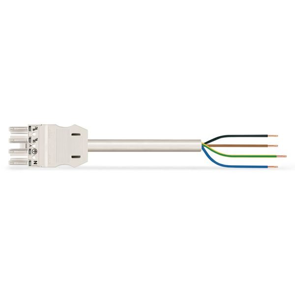 pre-assembled connecting cable Eca Socket/open-ended gray image 1