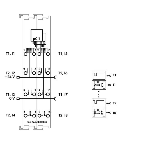 Fail-safe 8-channel digital input 24 VDC PROFIsafe V2.0 iPar yellow image 3