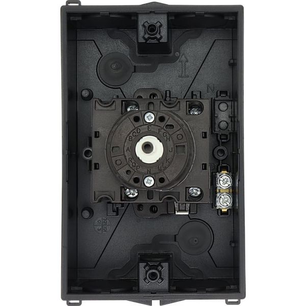 Main switch, T3, 32 A, surface mounting, 3 contact unit(s), 3 pole, 2 N/O, 1 N/C, STOP function, With black rotary handle and locking ring, Lockable i image 25