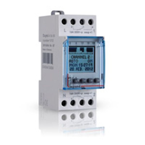 Programmable time switch digital disp. - for outdoor illuminations - 2 outputs image 1