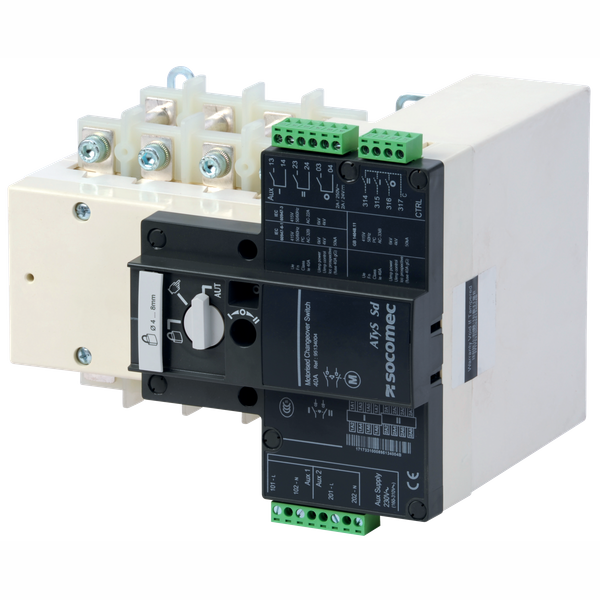 Remotely operated transfer switch ATyS d S 4P 100A 2x230 VAC image 1
